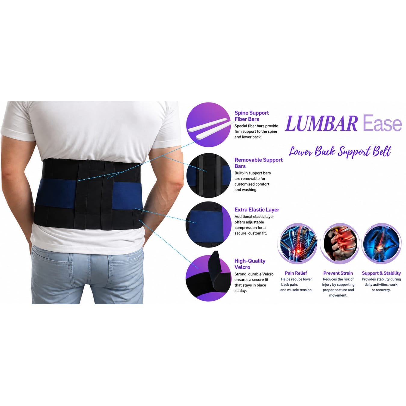 Lumbar Base - Lower Back Support Belt - Image 4